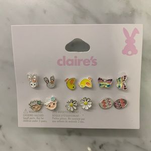 New, 6 Pair Claire’s Easter Earrings